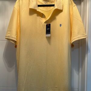 Izod Light Yellow Polo Shirt NEW